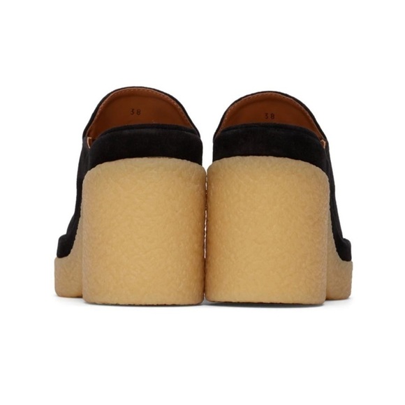 Nib Chloe Black Suede Jamie Heeled Platform Mules - Picture 5 of 16